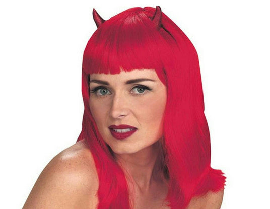 Devilicious Sexy Red Devil Wig with Horns