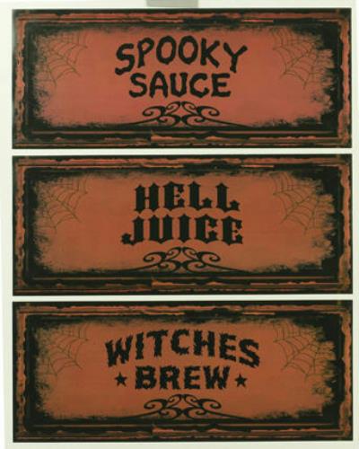 2 Liter Soda Bottle Halloween Party Decoration Coke Name Labels