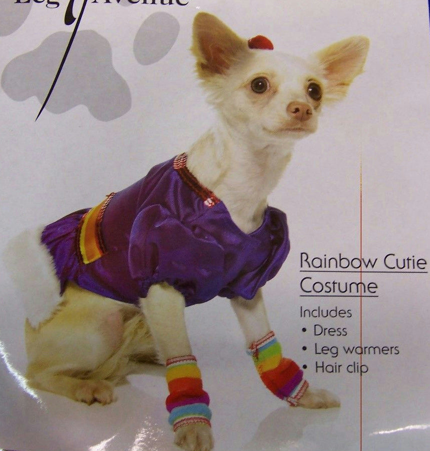 Rainbow Cutie Brite Dog Cat Pet Costume Size XS