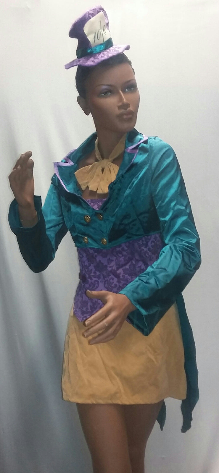 Women's Deluxe Tea Party Hostess Mad Hatter Female Adult Sexy Costume Medium
