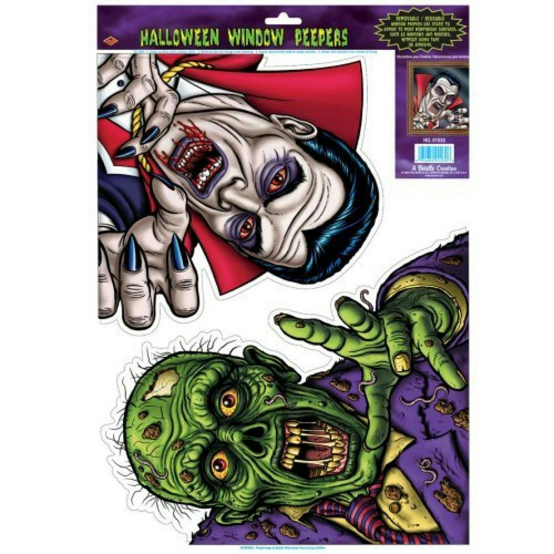 Ghoul Peeper Halloween Window Clings Peepers