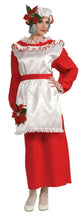 Load image into Gallery viewer, Mrs. Poinsettia Santa Claus Adult Christmas Costume Size Standard up to 12
