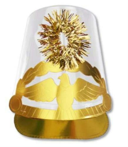 White Plastic Drum Major Hat