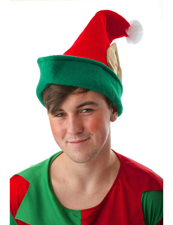 Red Elf Hat with Ears Christmas Accessory