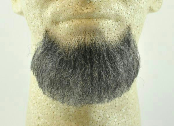 Dark Gray Human Hair Goatee Chin Beard Costume Beard 2022