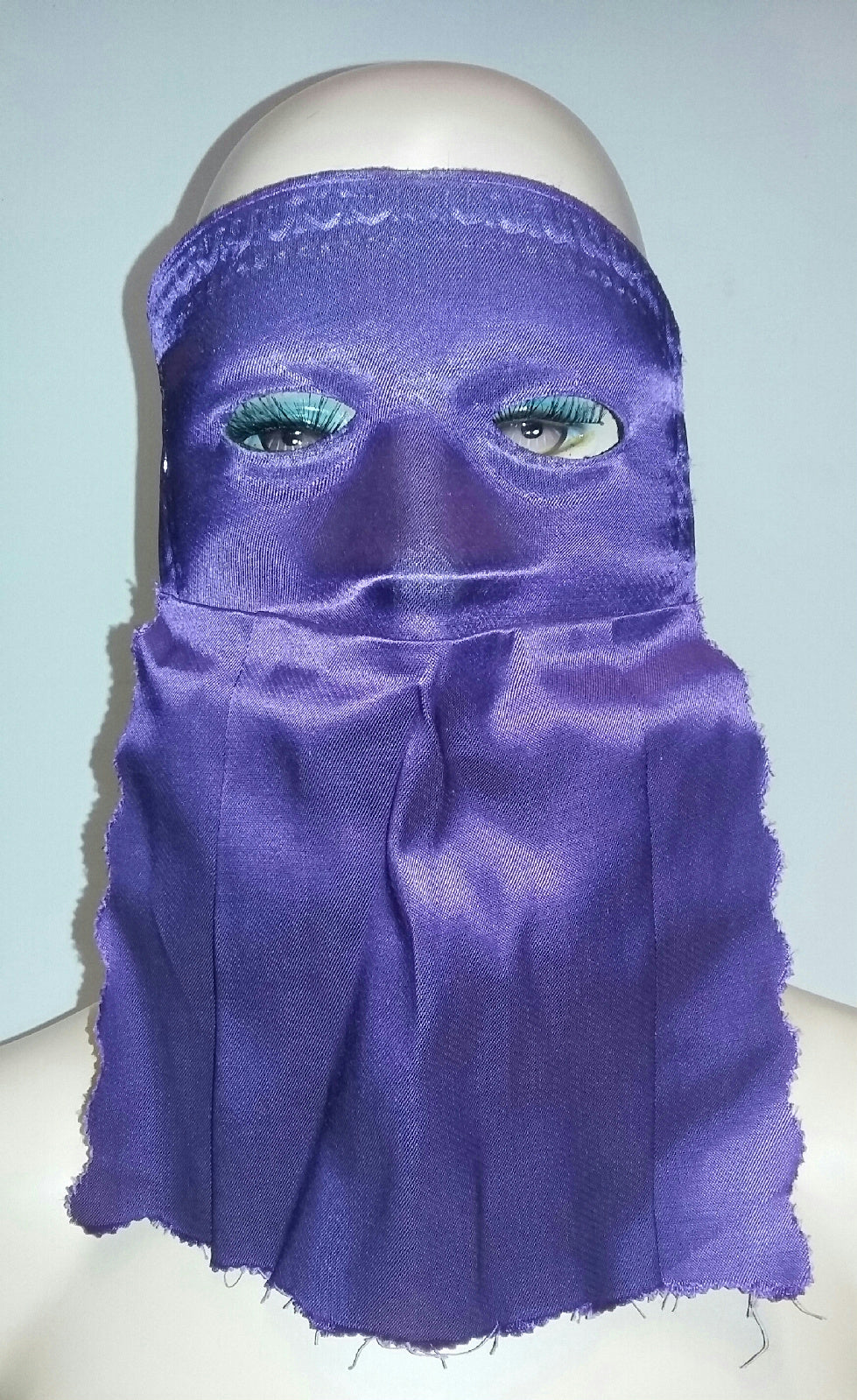 Purple Curtain Domino Eye Mask