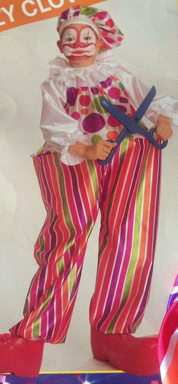 Rubie's Snazzy Hoop Clown Child Costume Size Small 4-6
