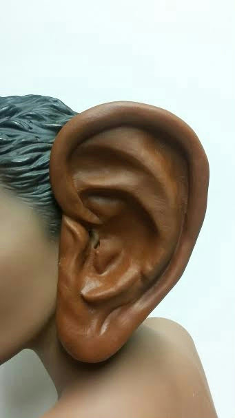 8" Super Jumbo Really Big African Brown Black Soft Vinyl Ears Costume Accessory