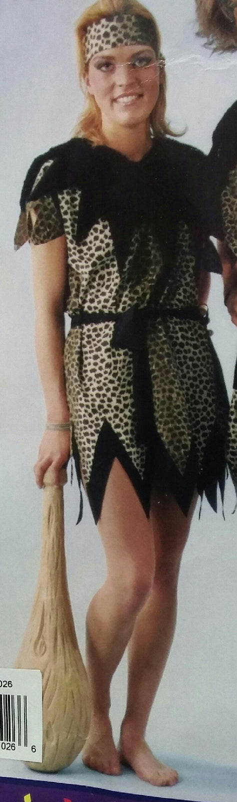 Funny Fashion Cave Woman Lady Adult Costume Size Large