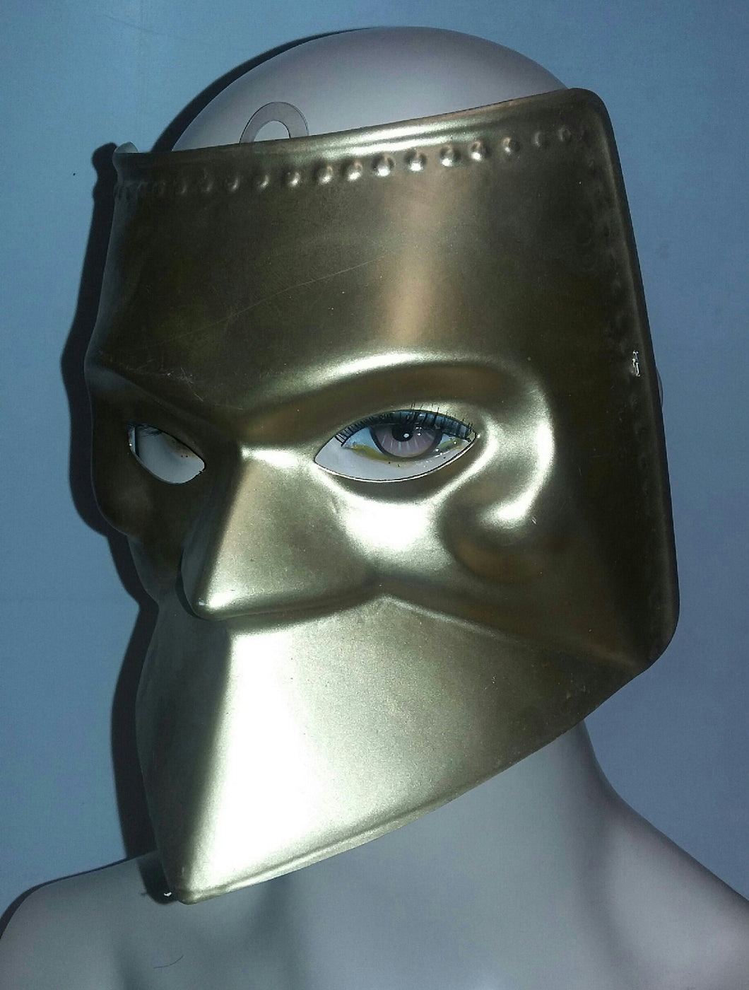 Cesar Gold Galaxy Half Plastic Costume Mask