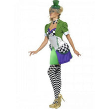 Load image into Gallery viewer, Smiffy&#39;s Women&#39;s Mad Hatter Fever Miss Hatter Costume Size Small 6-8
