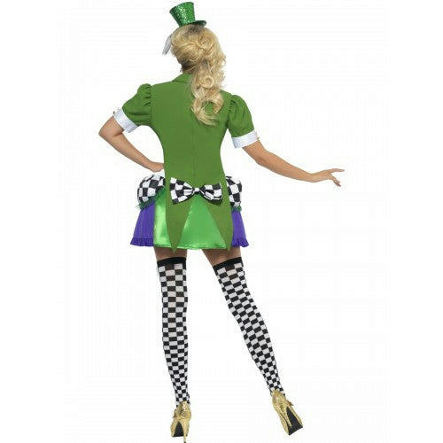 Smiffy's Women's Mad Hatter Fever Miss Hatter Costume Size Small 6-8