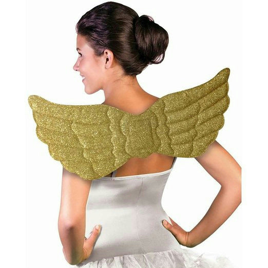 Forum Novelties Golden Sparkle Gold Angel Wings Costume Accessory