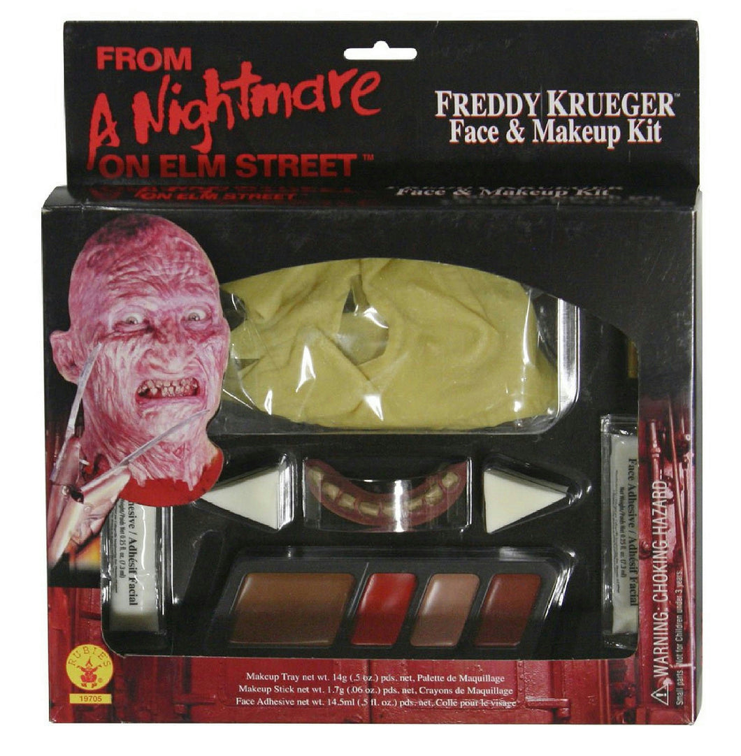 A Nightmare On Elm Street Freddy Krueger Face and Makeup Kit