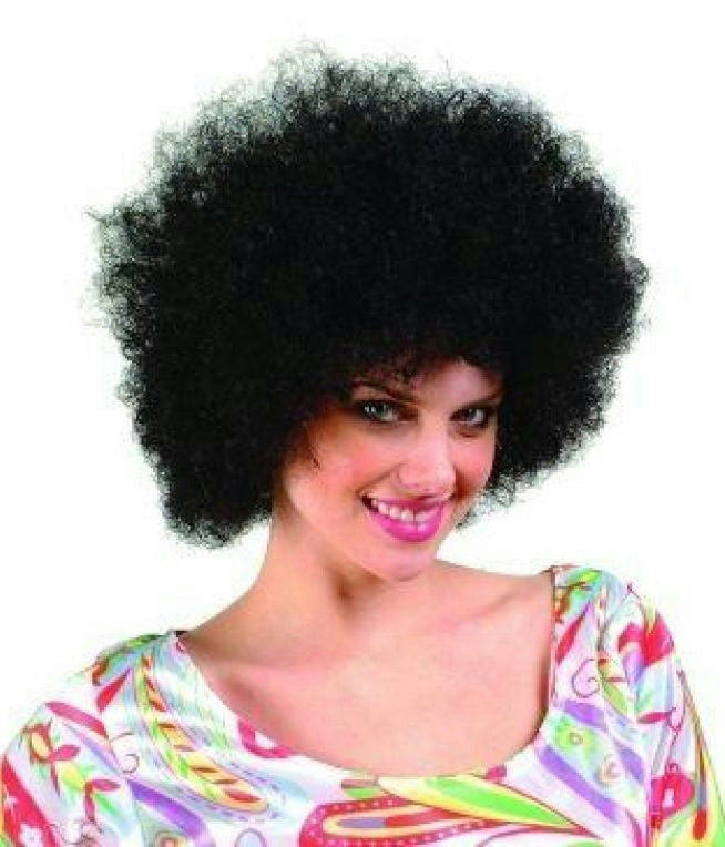 Small Black Curly Bushy Afro Clown Wig