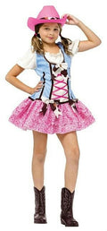 Fun World Rodeo Sweetie Girls Pink Cowgirl Costume Child Large 12-14