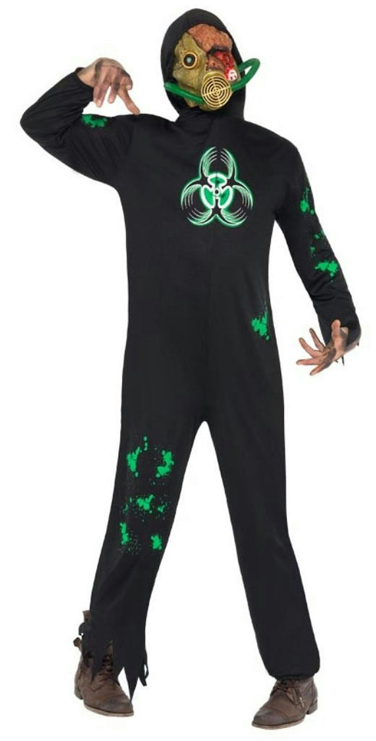 Men's Biohazard Man Zombie Smiffy's Adult Costume Size Large