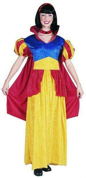 RG Costumes Women's Snow White Adult Velvet Costume Dress with Attached Cape