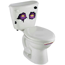 Load image into Gallery viewer, Creepy Toilet Tank Cling Crapper Creature Peel &#39;N Place Decal Set
