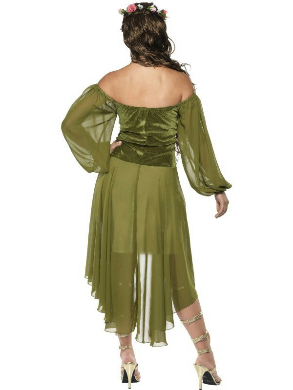 Tales of Old England Fair Maiden Sexy Dress and Flower Halo Costume Small 6-8