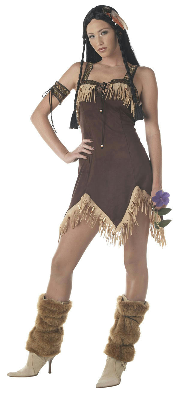 California Costume Sexy Native American Indian Princess Adult Costume Small 6-8