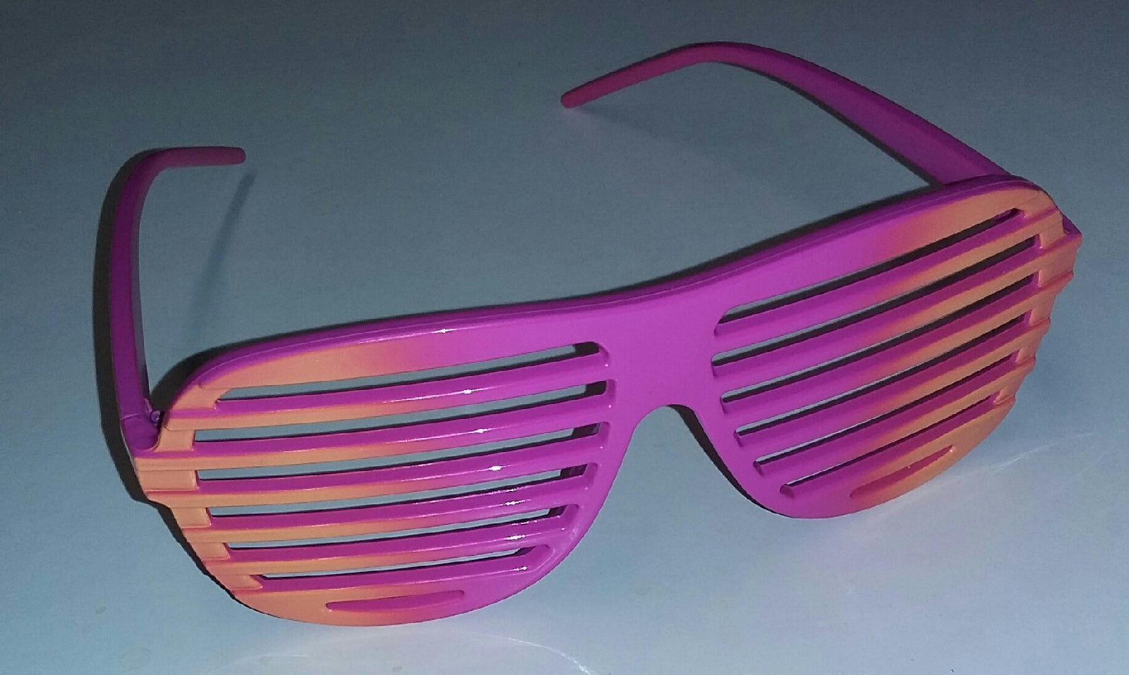 Orange to Pink Ombre Two Tone Aviator Blinds Shutter Shades Glasses