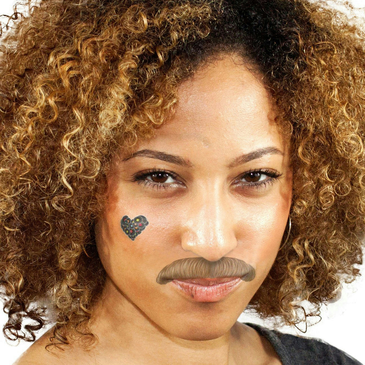 StacheTATS The Signature The Disco Mustache Temporary Facial Tattoos Assortment