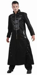 Gothic Couture Shadow Walker Vampire Adult Long Black Trench Costume Coat