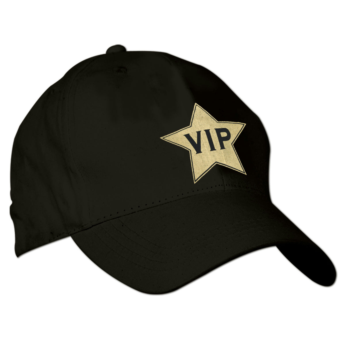 Adjustable Black VIP Embroidered Baseball Cap