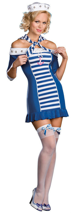Dreamgirl Women's Ship Shape Sailor Sweetie Sexy Adult Costume Size Large 12-14