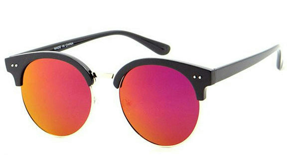 Large Soho Style Sunglasses with Revo Lens Orange Pink Yellow