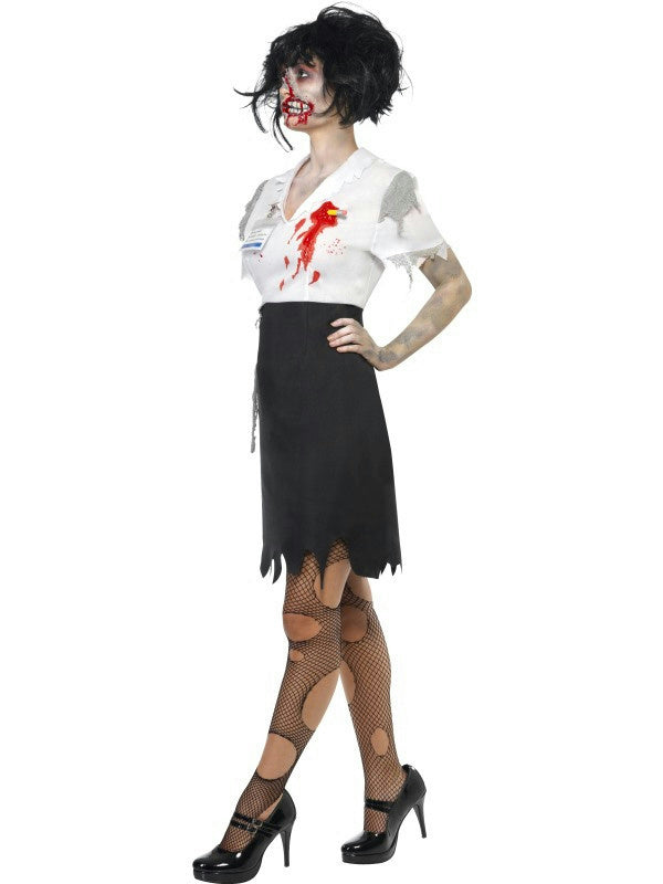 Smiffys Women's Zombie Secretary Worked To Death Costume Size XS 2-4