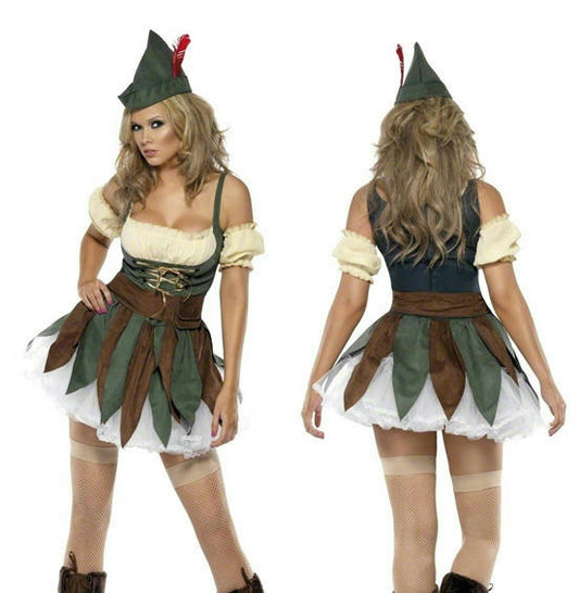 Smiffys Women's Fever Outlaw Adult Ladies Robin Hood Costume Medium 10-12