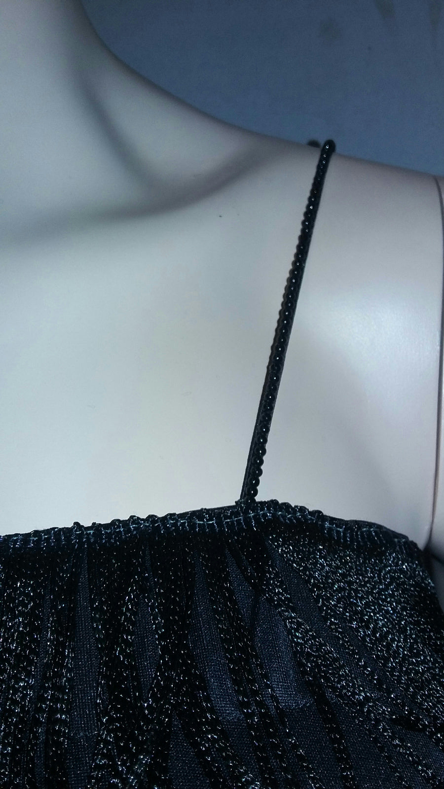 Women's Black 1920's Deluxe Flapper 8 Tiered Fringe Costume Dress Beaded Straps