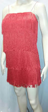 Load image into Gallery viewer, Women&#39;s Red 1920&#39;s Deluxe Flapper 4 Tiered Fringe Costume Dress Beaded Straps
