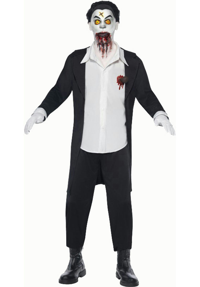 Living Dead Dolls Haemon Horror Men's Vampire Doll Adult Costume Size Small