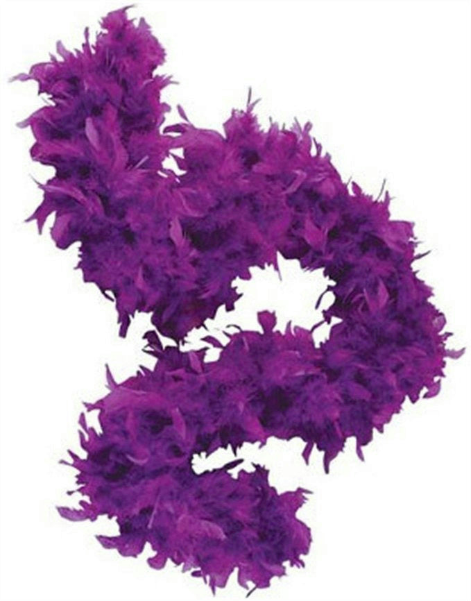72" Purple Feather Boa Great Flapper Costume Accessory