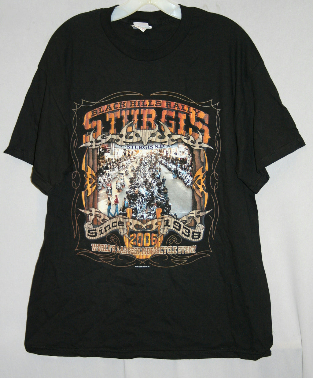 Sturgis Black Hills Rally World's Largest Motorcycle Event 2006 T-Shirt Large