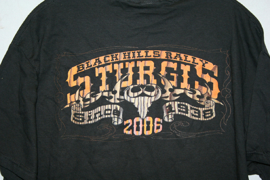 Sturgis Black Hills Rally World's Largest Motorcycle Event 2006 T-Shirt Large