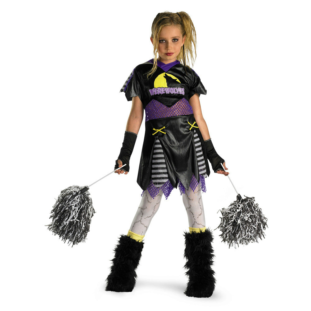 D/ceptions Werewolf Wolf Pack Leader Cheerleader Child Girls Costume Medium 7-8