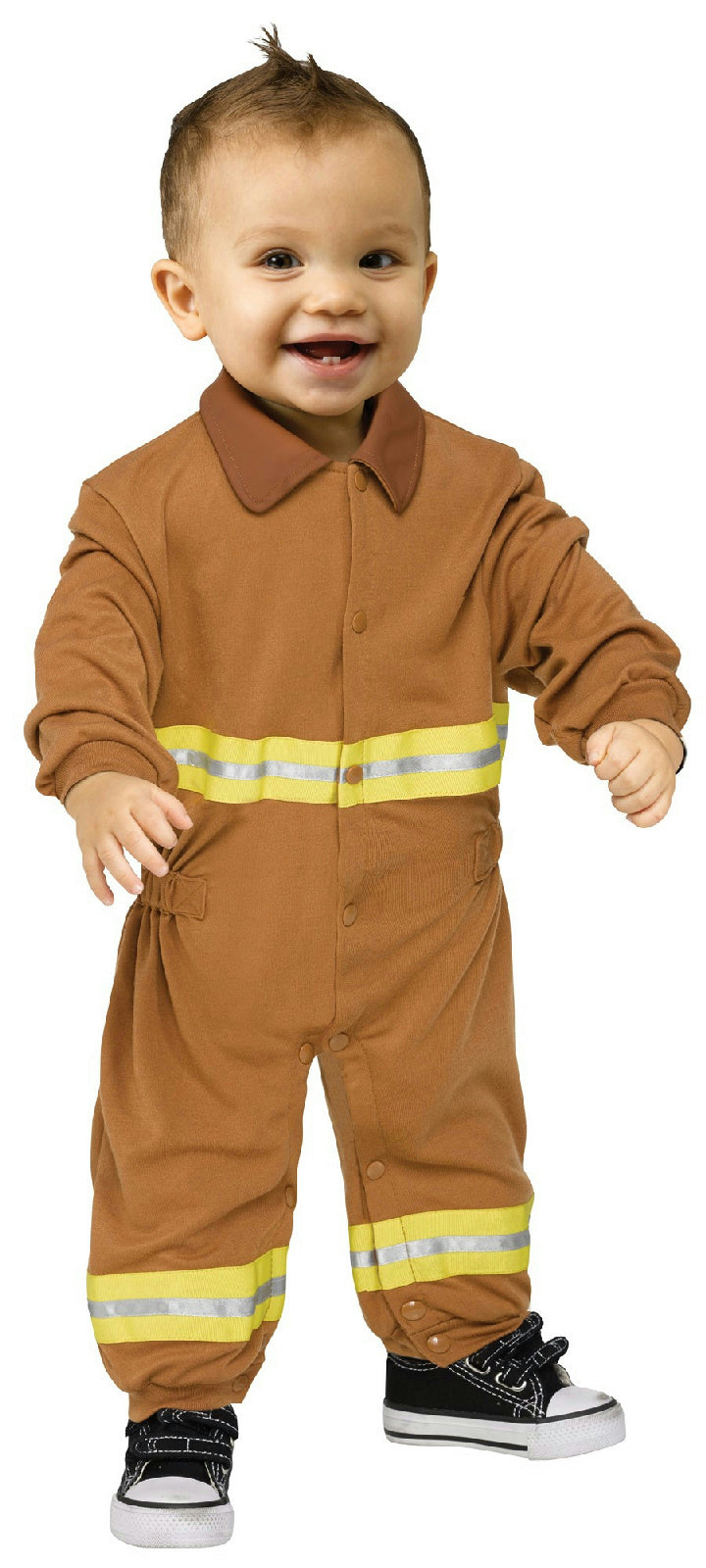 Fun World Fireman Infant Costume Jumpsuit 6-12 months
