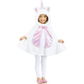 Fun World Girl's Pink and White Li'l Unicorn Cape Toddler Costume Fits up to 3T