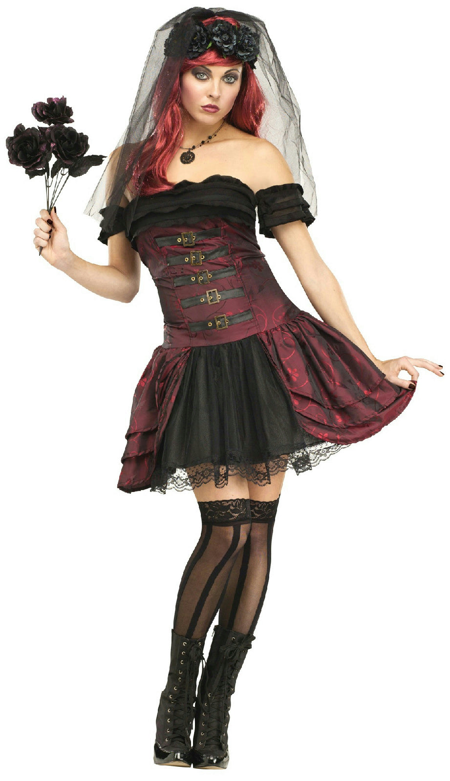 Fun World Women's Dracula Bride Vampire Queen Adult Costume Size M/L 10-14