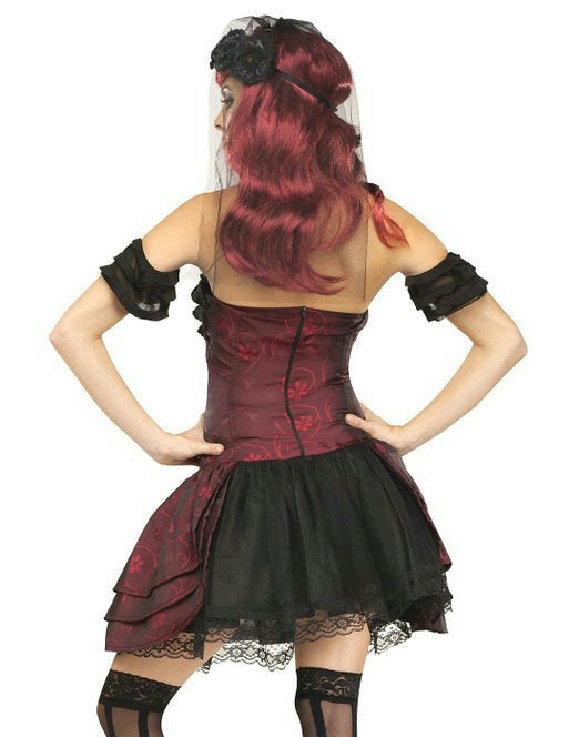 Fun World Women's Dracula Bride Vampire Queen Adult Costume Size M/L 10-14