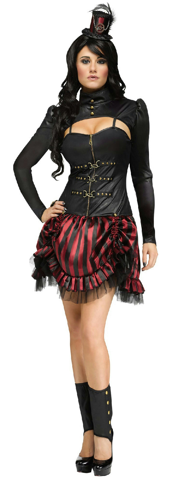 Fun World Women's Gothic Steampunk Sally Victorian Adult Costume Size S/M 2-8