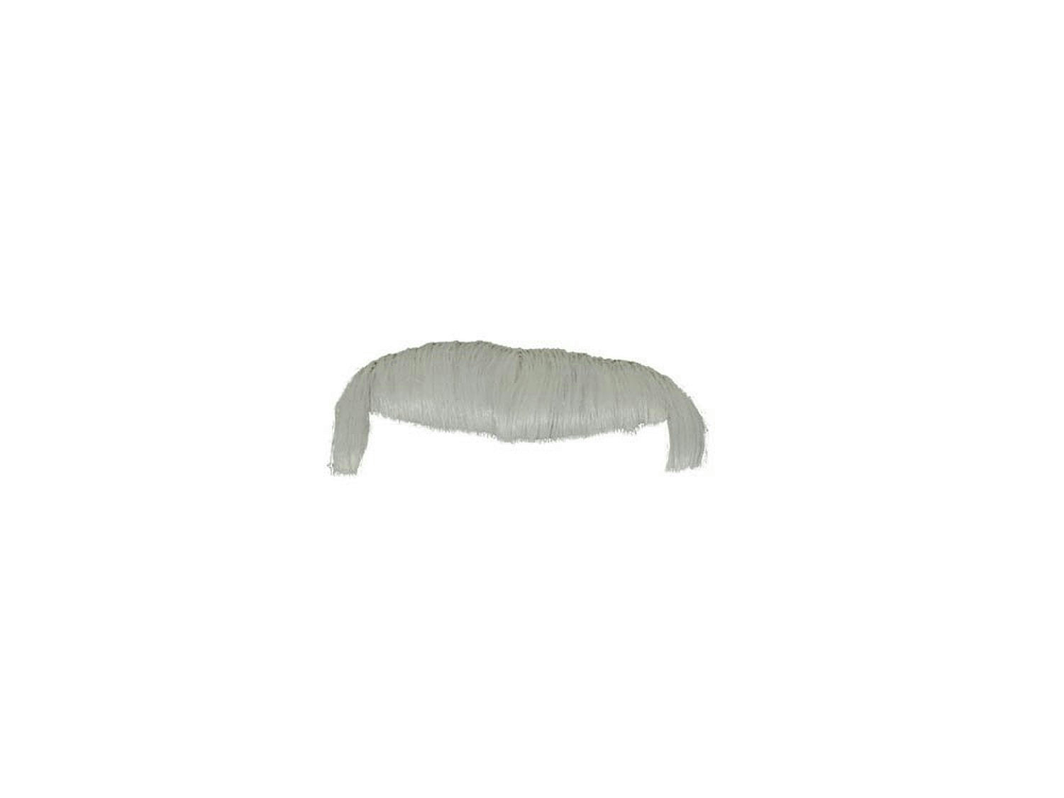Peter Alan Self Adhesive White Human Hair Moustache Costume Accessory