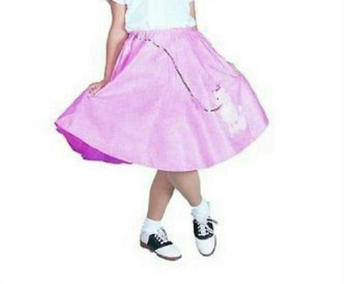 Pink 50's Deluxe Poodle Skirt Adult Costume Accessory