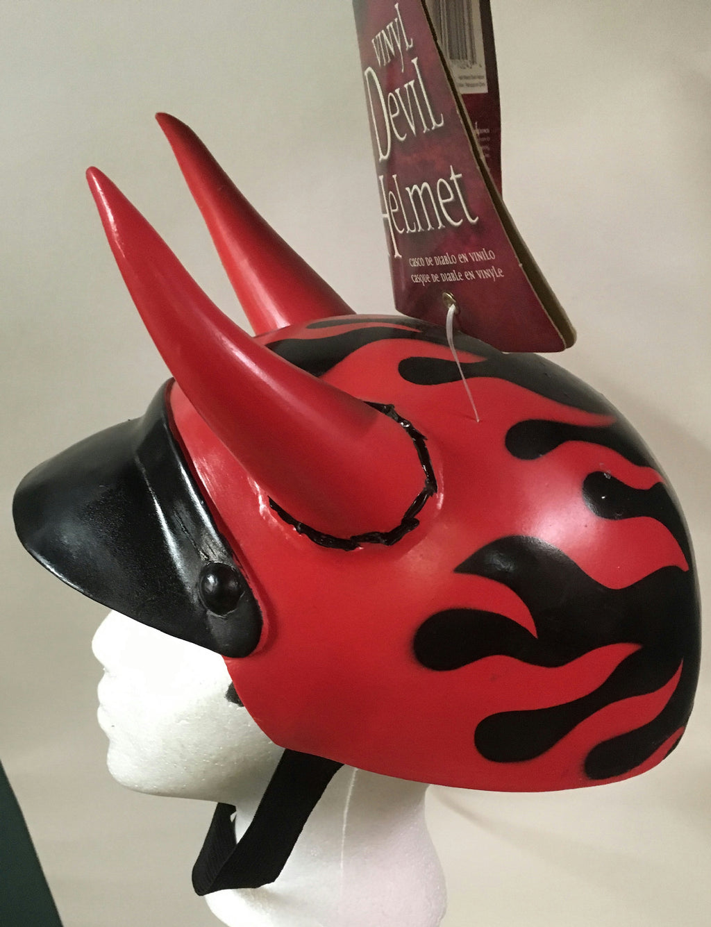 Disguise Hell Riders Vinyl Devil Helmet Costume Accessory Adult Size
