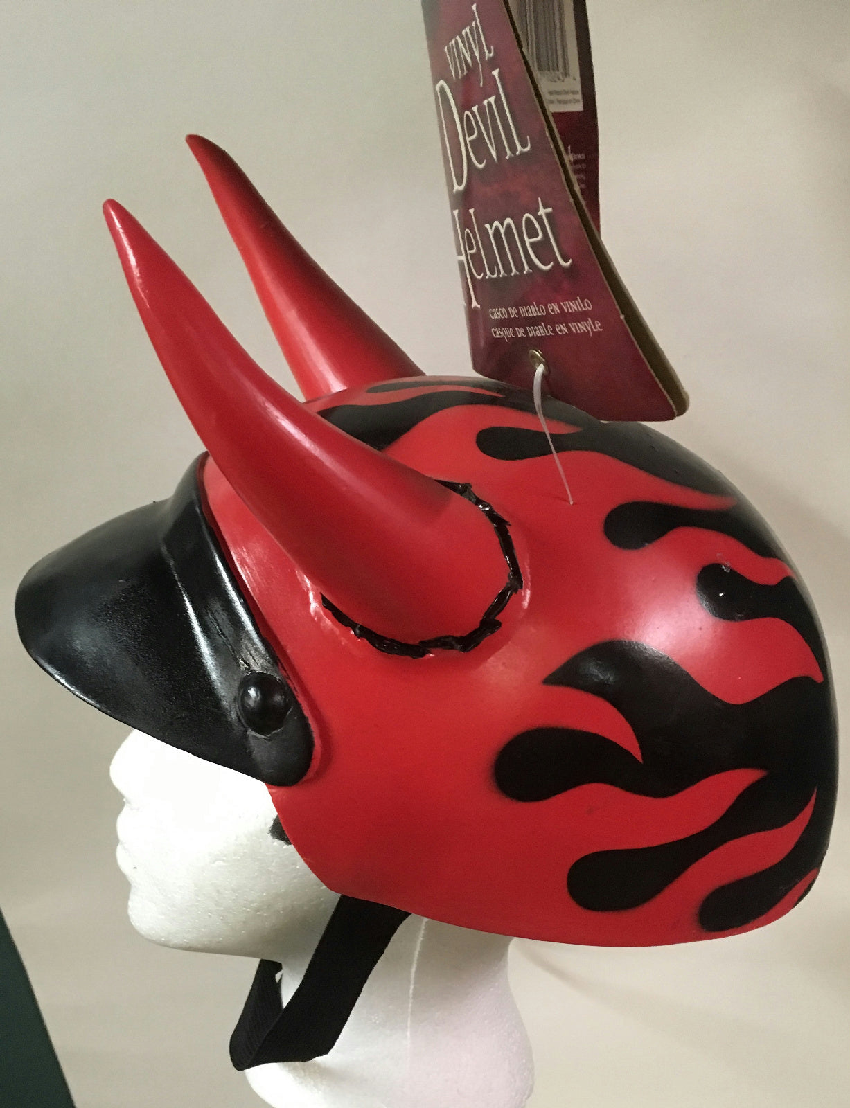 Disguise Hell Riders Vinyl Devil Helmet Costume Accessory Adult Size