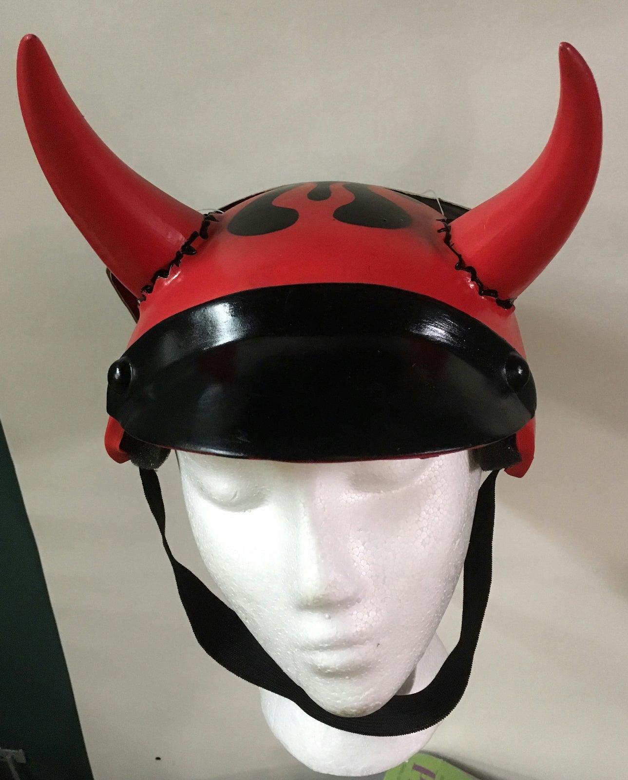 Disguise Hell Riders Vinyl Devil Helmet Costume Accessory Adult Size